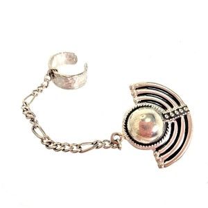 Star Trek Deep Space 9 Bajoran Earring Vtg w Deluxe Ear Cuff Pierced Ears Orig'l